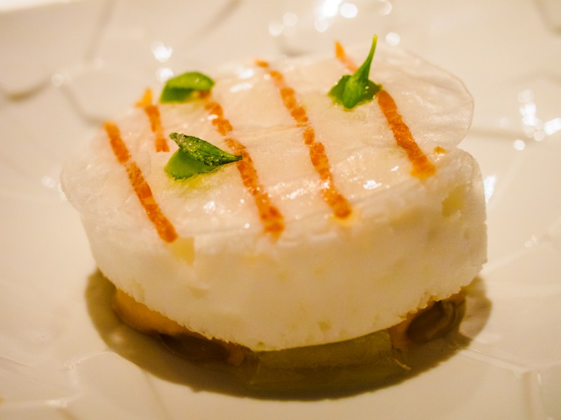 "Suspiro limeño" Llet, llima, coriandre, dolç de llet, pisco